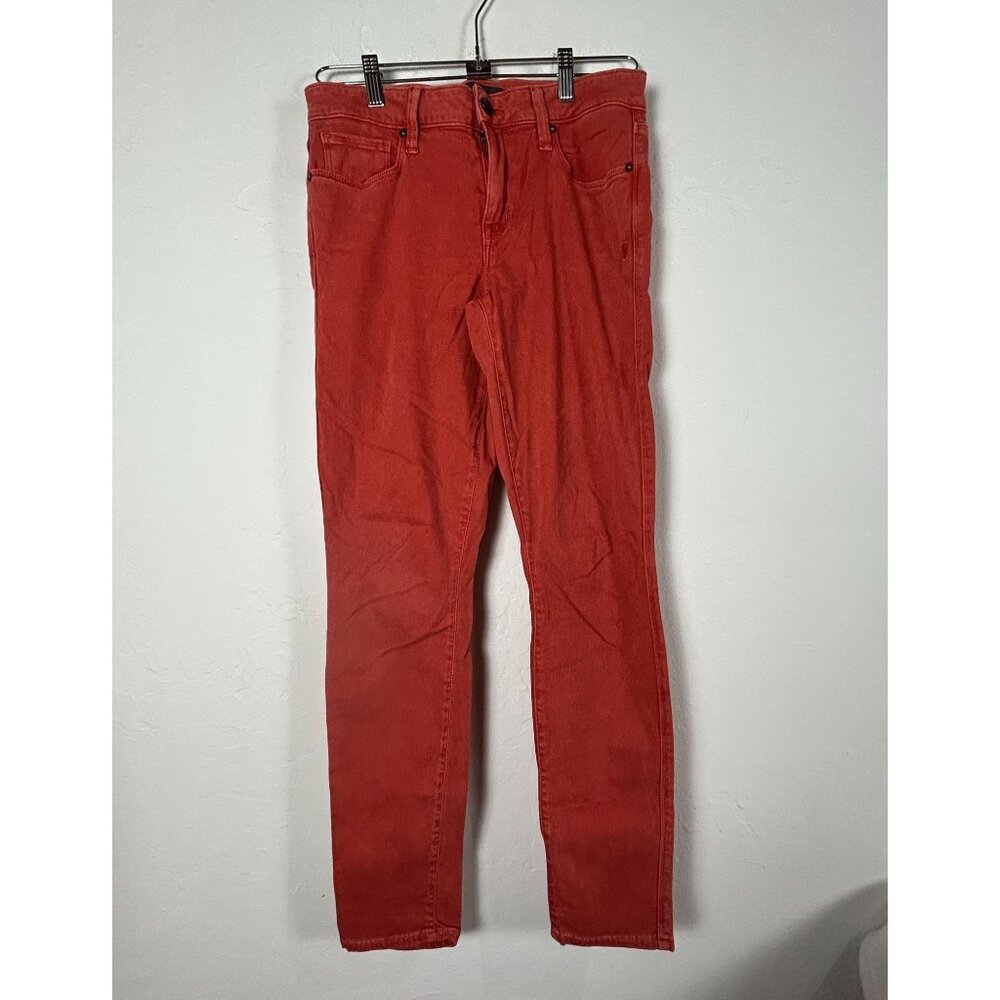 Genetic Los Angeles Womens Faded Red Daphne Skinny Fit Jeans Size 29 Low-Rise